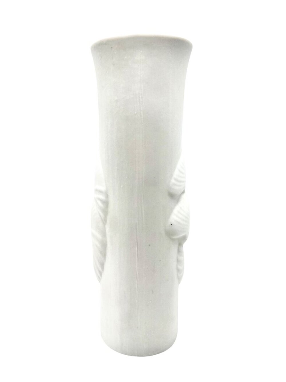 Matte White Nautilus Shell Rosenthal Style Vase Coastal Beach Nautical 8.5" H - Picture 5 of 8